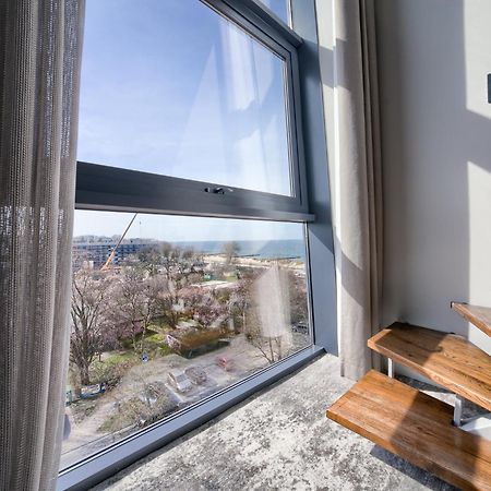 Apartamentyprzymorzu Marine***** Apartament Dwupoziomowy Z Widokiem Na Morze Kołobrzeg Eksteriør billede