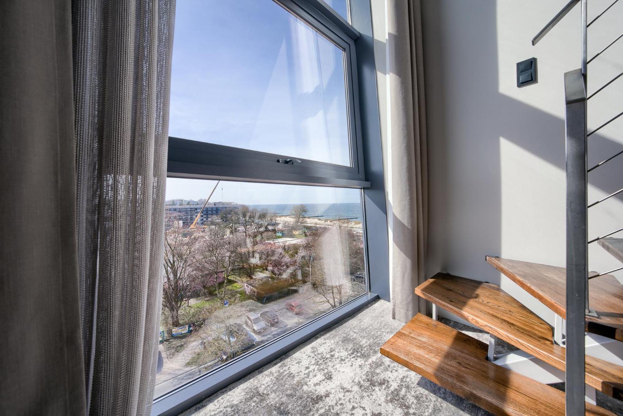 Apartamentyprzymorzu Marine***** Apartament Dwupoziomowy Z Widokiem Na Morze Kołobrzeg Eksteriør billede